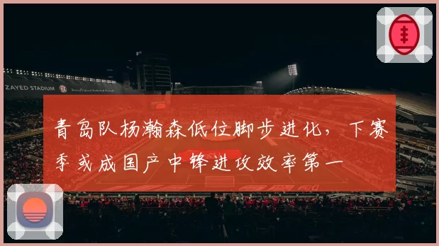 青岛队杨瀚森低位脚步进化，下赛季或成国产中锋进攻效率第一