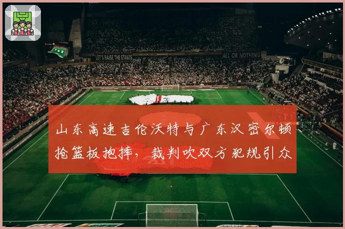 山东高速吉伦沃特与广东汉密尔顿抢篮板抱摔，裁判吹双方犯规引众怒